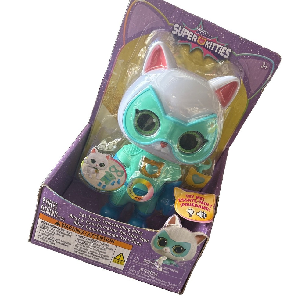 Disney Junior Super Kitties CAT-TASTIC Transforming Bitsy Lights & Sounds Figure